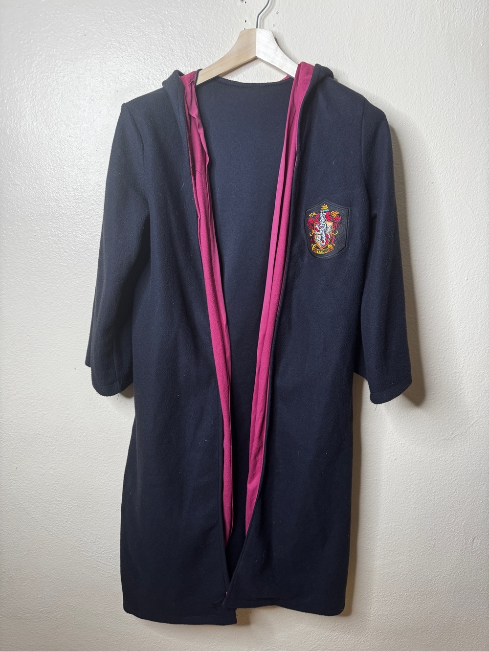 Rubie's Harry Potter Adult L Gryffindor Hooded Costume Robe Black Burgundy